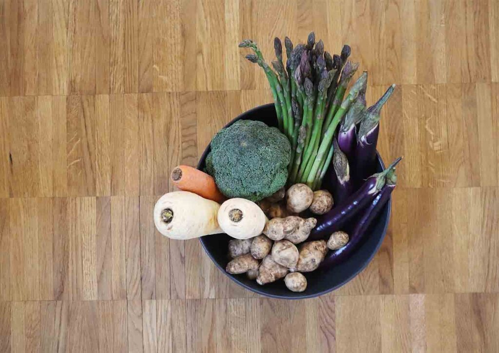 verduras en bol kuoko