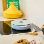 Low casserole blue Ø25cm