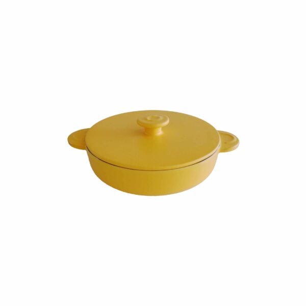 low casserole yellow ceramic free of toxics cacerola amarilla libre de tóxicos cerámica cocina saludable 2